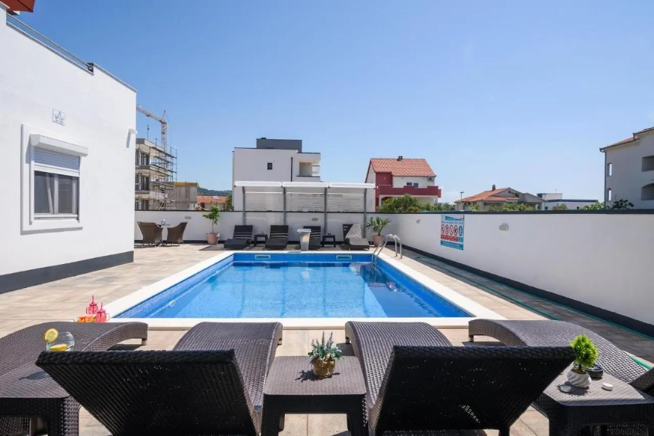Apartment In Okrug Gornji With Sea View, Balcony, Air Conditioning, Wifi 5134-3 Τρογκίρ